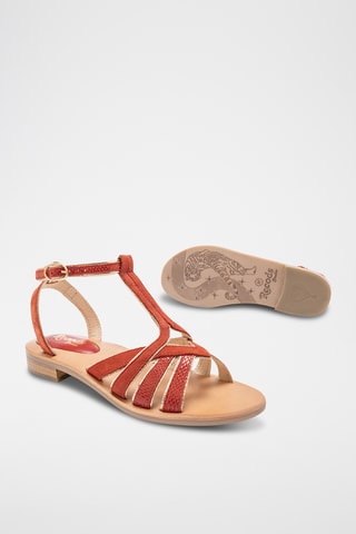 Sandales en cuir Patty - Orange