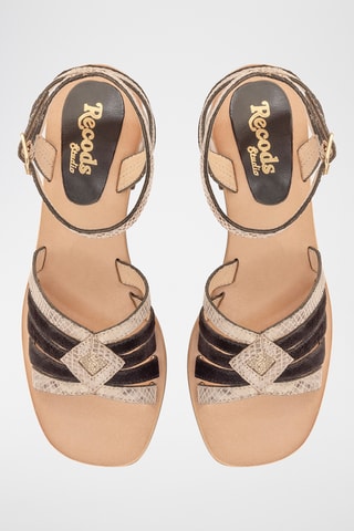 Sandales à talons en cuir Anna - Noir