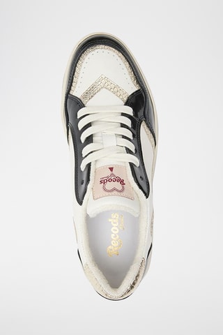 Baskets vernies en cuir Cyndi - Blanc