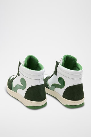 Baskets montantes en cuir Debbie - Vert