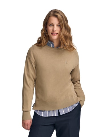 2 truien regular - Beige en Marineblauw