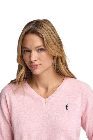 2 truien regular - Roze en Marineblauw