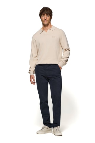 Chino regular fit - Marineblauw