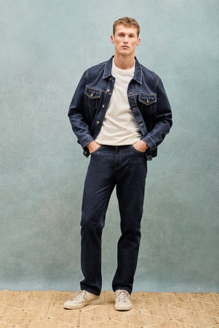 Spijkerjasje Regular Fit - Indigoblauw