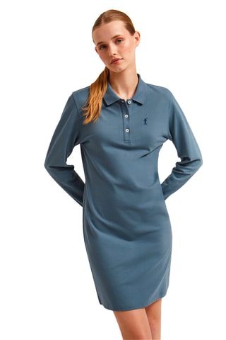 Polo-jurk - Marineblauw