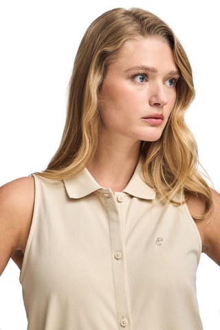 Blouse-jurk - Beige