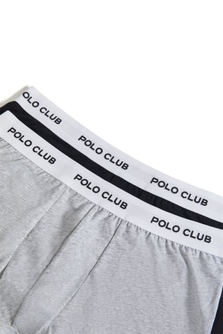 2 Boxers Gemêleerd Grijs en Zwart