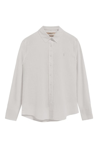 Linnen Blouse Regular Fit - Wit