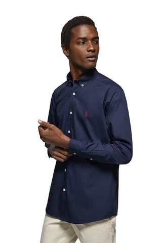 Overhemd Regular Fit - Marineblauw