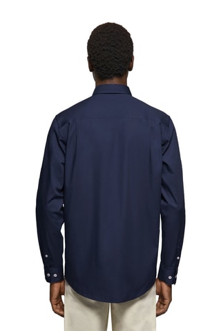 Overhemd Regular Fit - Marineblauw