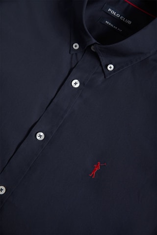 Overhemd Regular Fit - Marineblauw