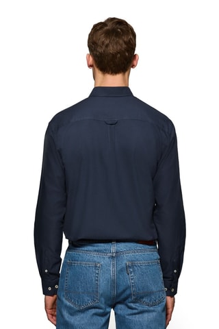 Overhemd Regular Fit - Marineblauw