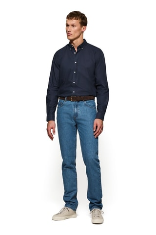 Overhemd Regular Fit - Marineblauw