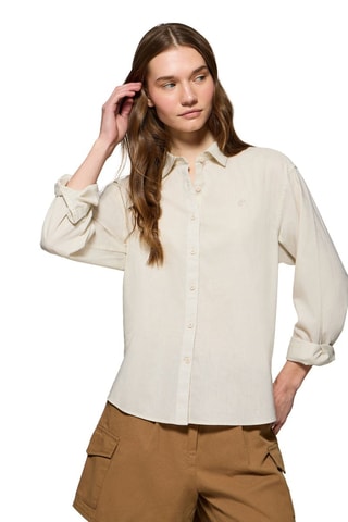 Linnen Blouse Relaxed - Beige