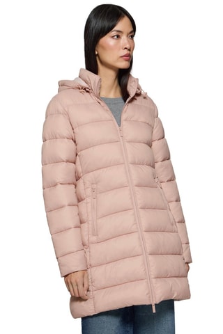 Gewatteerde Jas met Capuchon - Roze