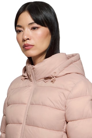 Gewatteerde Jas met Capuchon - Roze