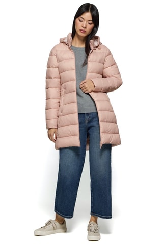 Gewatteerde Jas met Capuchon - Roze