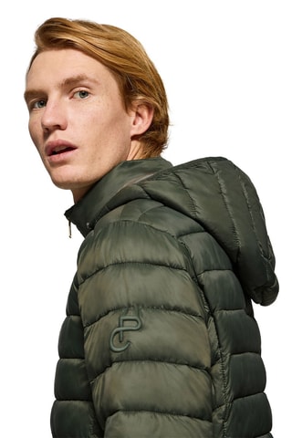 Gewatteerde Jas met Capuchon - Groen