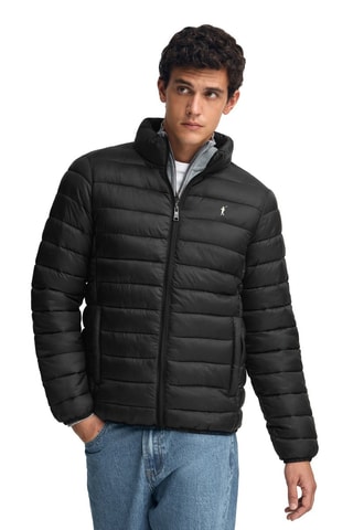 Gewatteerde Jas - Zwart