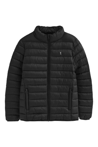 Gewatteerde Jas - Zwart