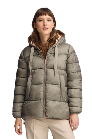 Gewatteerde Jas met Capuchon - Kaki