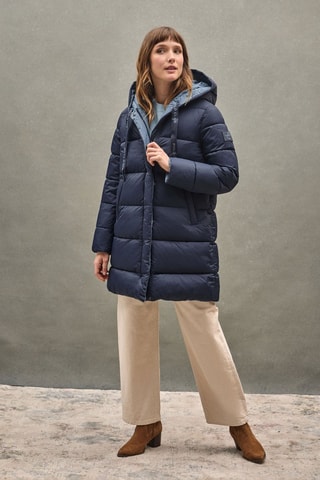 Dubbelzijdige Gewatteerde Jas - Marineblauw