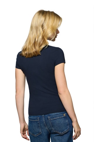 T-shirt Slim Fit - Marineblauw