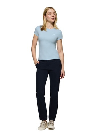 T-shirt Slim Fit - Lichtblauw