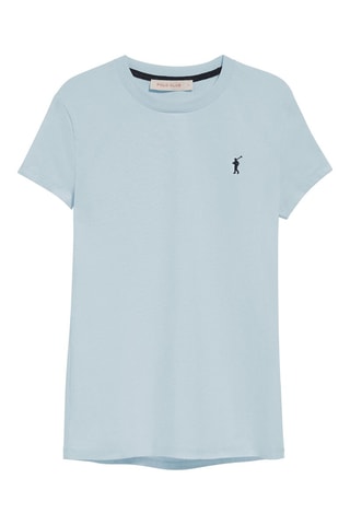 T-shirt Slim Fit - Lichtblauw