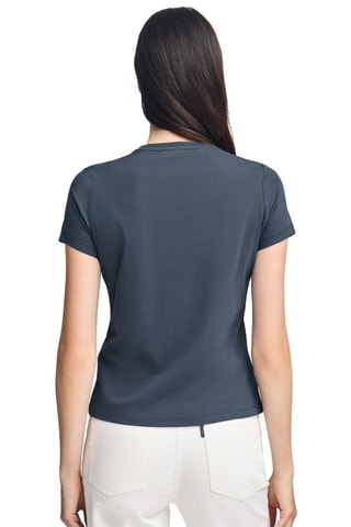 T-shirt Slim Fit - Marineblauw