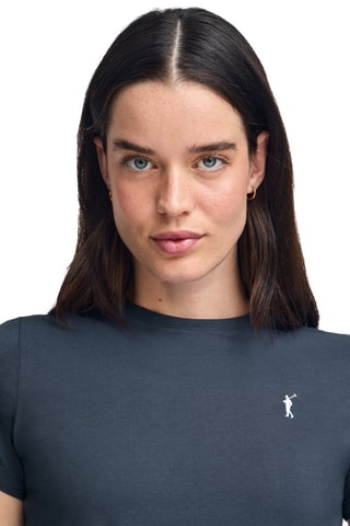 T-shirt Slim Fit - Marineblauw