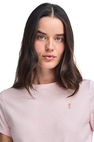 T-shirt Slim Fit - Roze