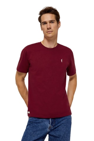 T-shirt Bordeauxrood