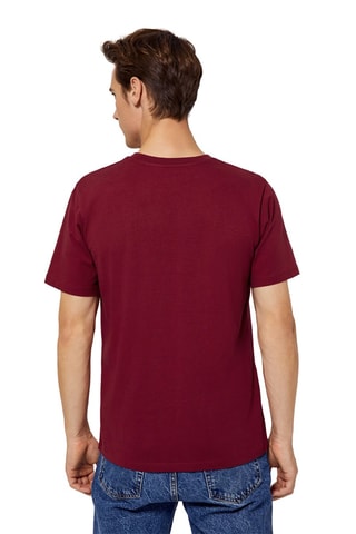 T-shirt Bordeauxrood