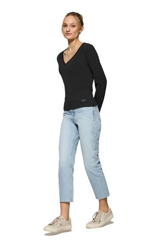 T-shirt Slim Fit - Zwart