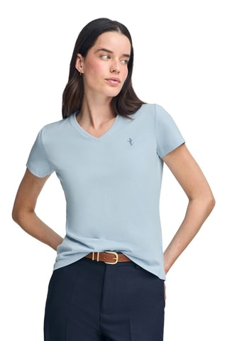 T-shirt Regular Fit - Lichtblauw