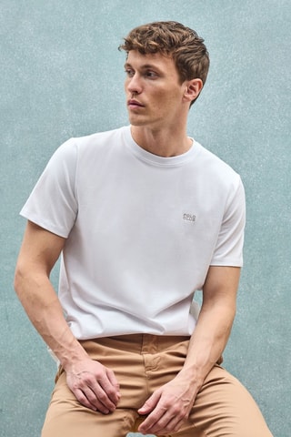 T-shirt Regular Fit - Wit