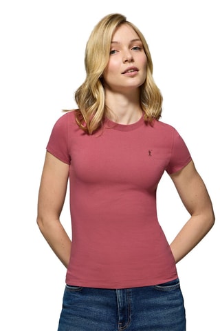 T-shirt Slim Fit - Roze