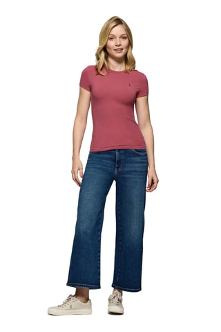 T-shirt Slim Fit - Roze