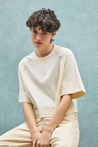 T-shirt relaxed - Ecru