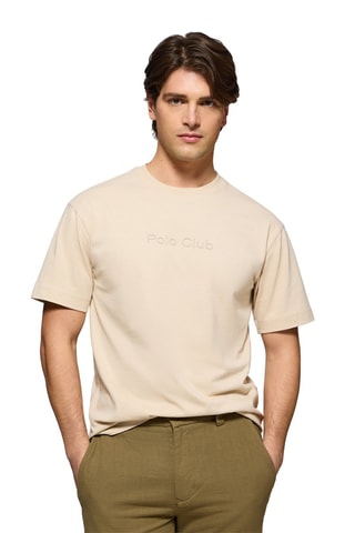 T-shirt relaxed - Beige