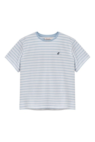 T-shirt regular - Hemelsblauw en Blauw