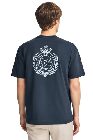 T-shirt Regular Fit - Marineblauw