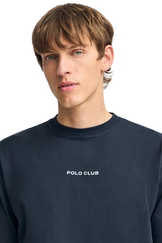 T-shirt Regular Fit - Marineblauw