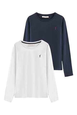 2 T-shirts slim fit - Wit