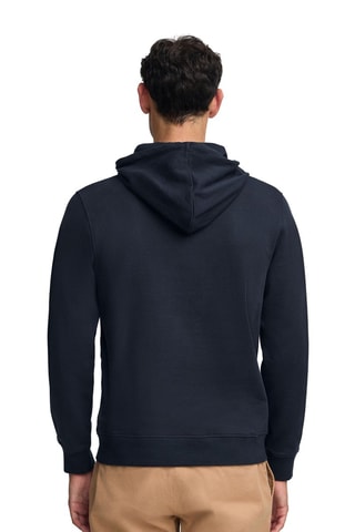 Sweater met Capuchon Slim Fit - Marineblauw