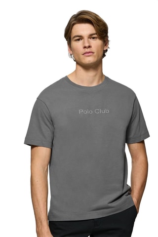 T-shirt relaxed - Antraciet