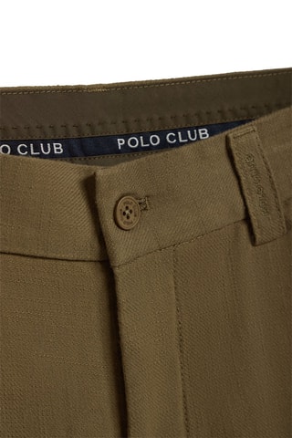 Linnen Short Relaxed Fit - Kaki