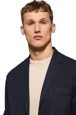 Blazer regular - Marineblauw