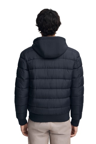 Gewatteerde Jas met Capuchon - Marineblauw